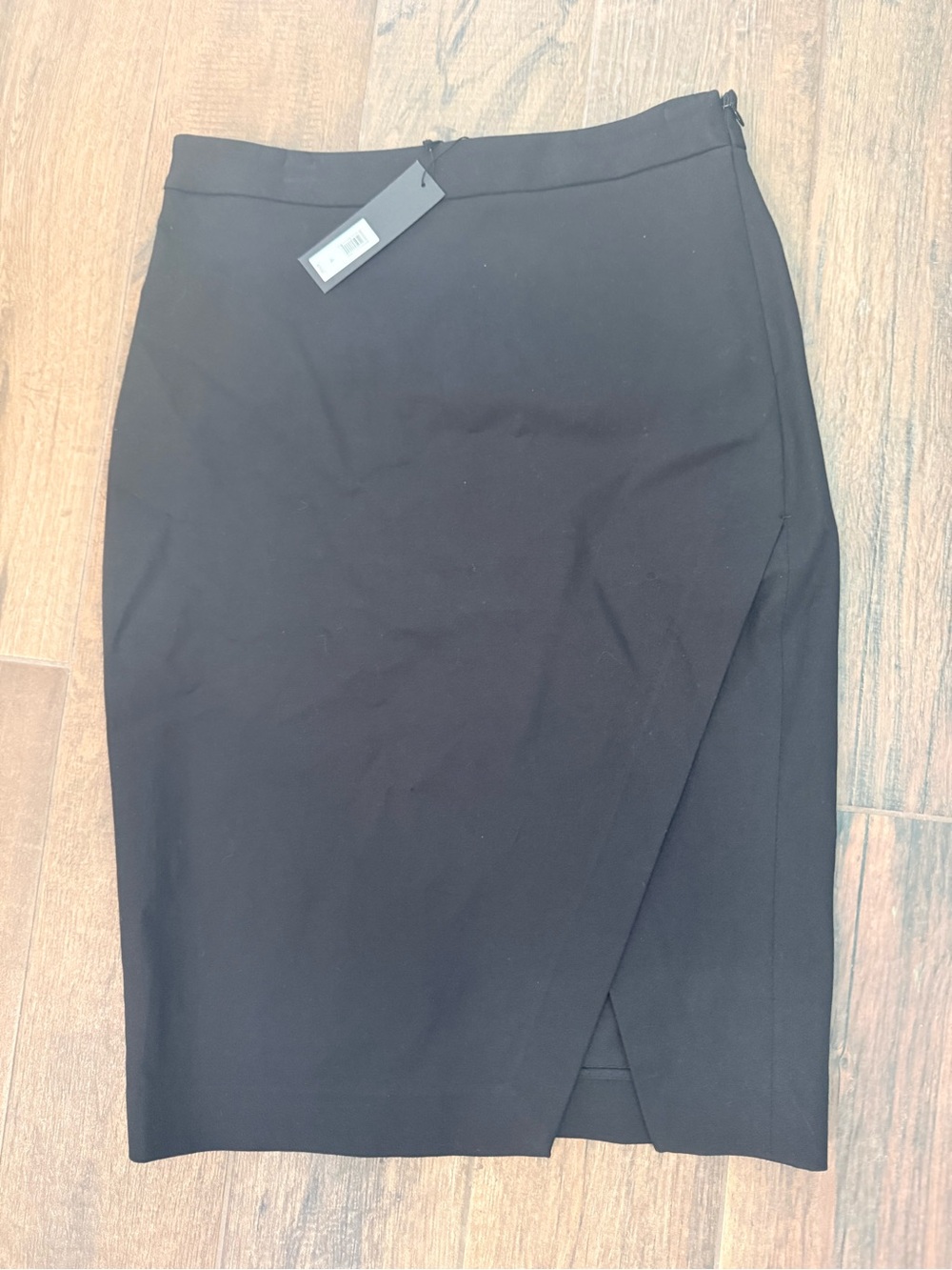 Banana Republic Black Wrap-Front Pencil Skirt